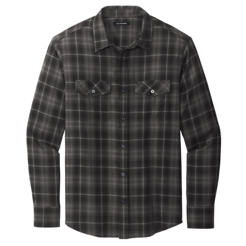 Long Sleeve Ombre Plaid Shirt Thumbnail