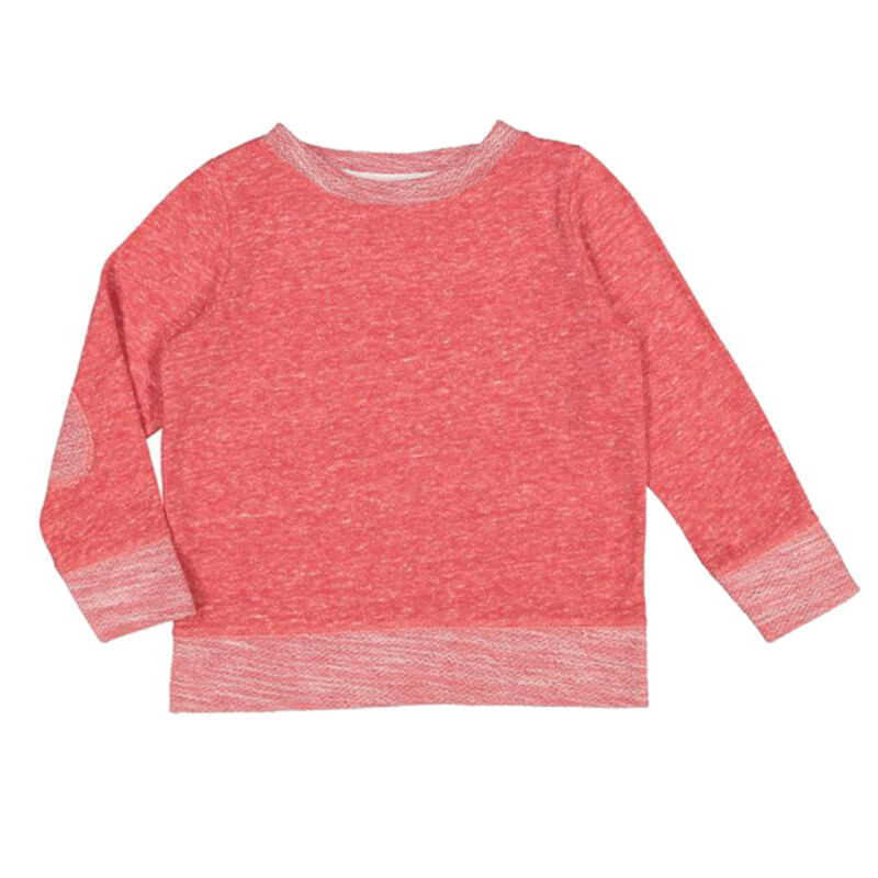 Toddler Harborside Melange French Terry Crewneck with Elbow Patches Thumbnail