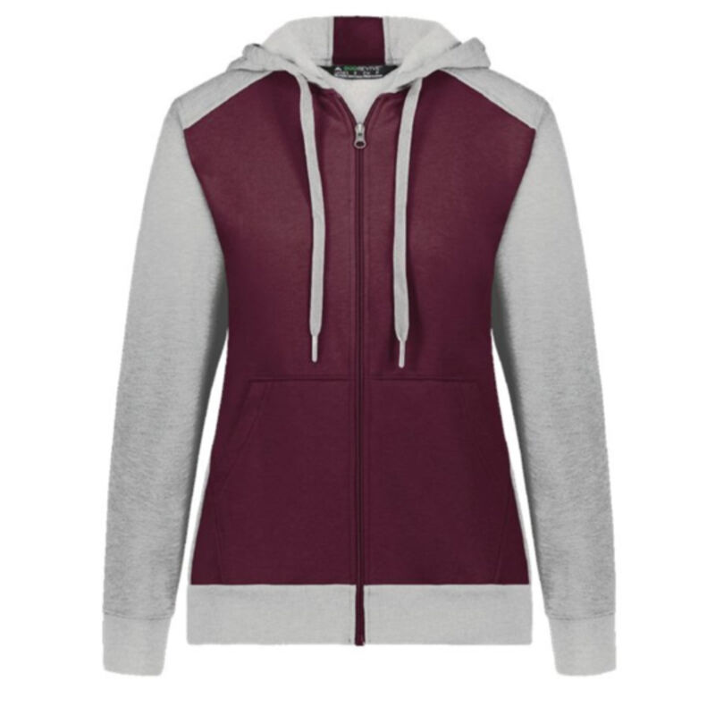 Women's Eco Revive™ Three-Season Triblend Fleece Full-Zip Hooded Sweatshirt Thumbnail