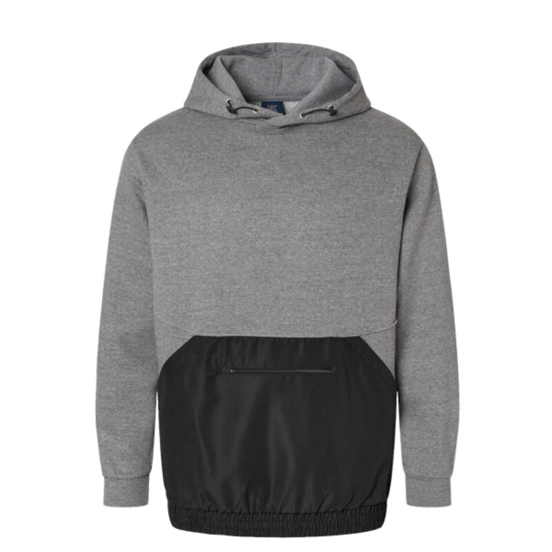 Unisex Mixed Media Hooded Sweatshirt Thumbnail