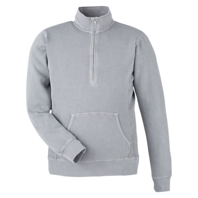 Unisex Pigment-Dyed Fleece Quarter-Zip Pullover Thumbnail