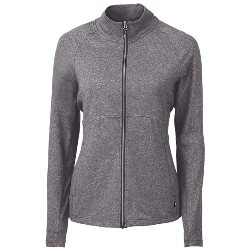 Cutter & Buck Adapt Eco Knit Heather Recycled Womens Full Zip Thumbnail