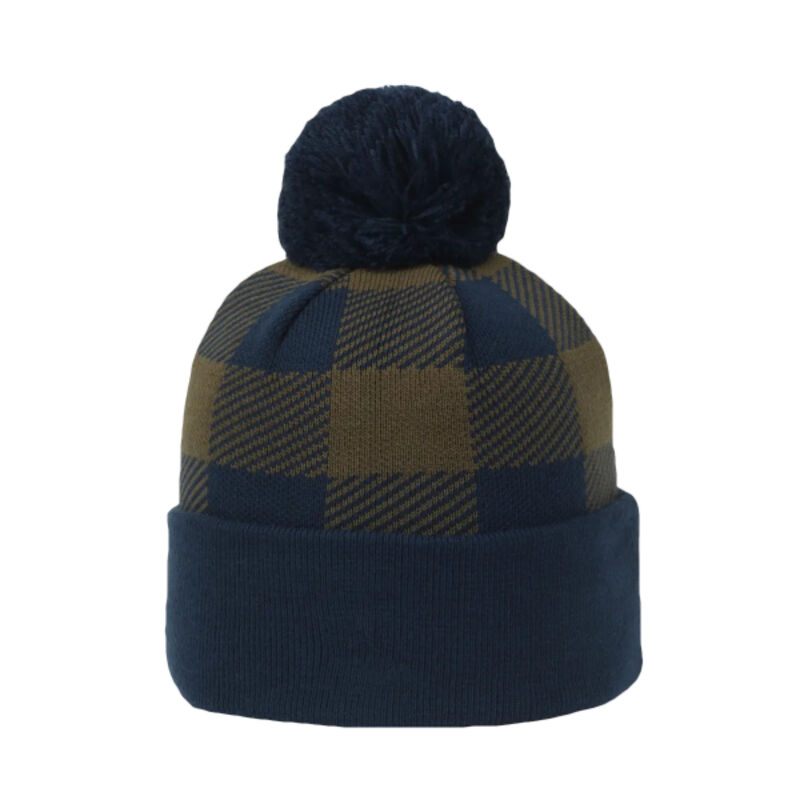 Plaid Watch Cap with Pom Thumbnail