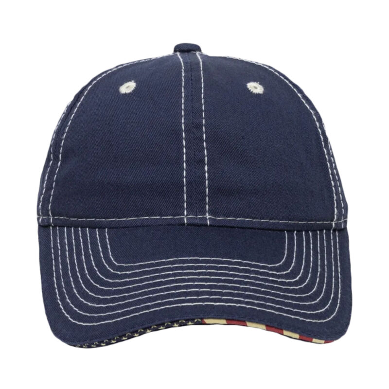 Unstructured Twill W/Flag Sandwich Visor Thumbnail