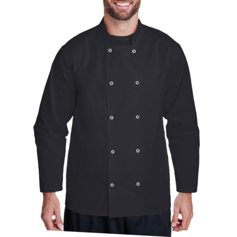 Unisex Ten Studded Front Chef Coat Thumbnail