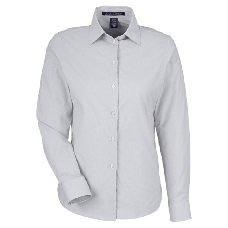 Women's CrownLux Performance® Microstripe Dress Shirt Thumbnail