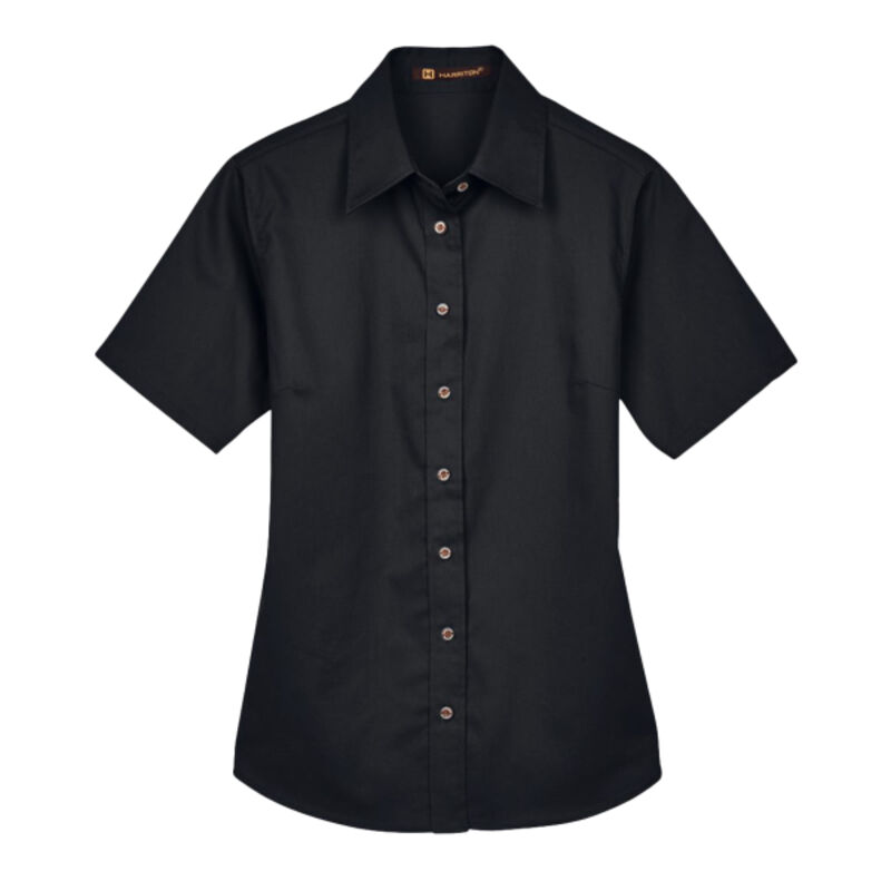 Women's Easy Blend™ Short Sleeve Twill Dress Shirt with Stain-Release Thumbnail