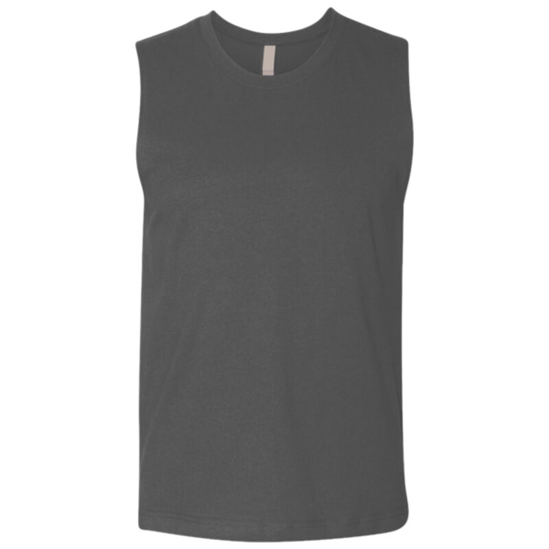 Unisex Heavyweight Cotton Garment-Dyed Mid-Length Muscle Tee Thumbnail