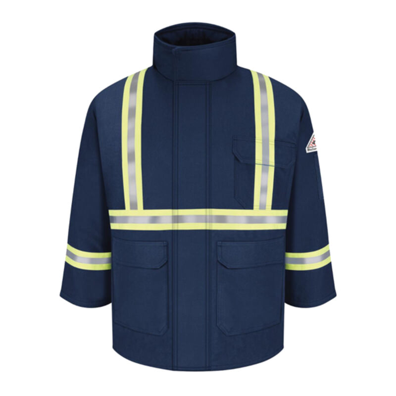 Men's Long Deluxe Parka With Reflective Trim - EXCEL FR® ComforTouch Thumbnail