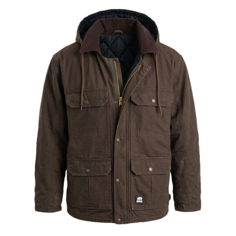 Men's Heartland Washed Duck Zip-Off Hooded Coat Thumbnail