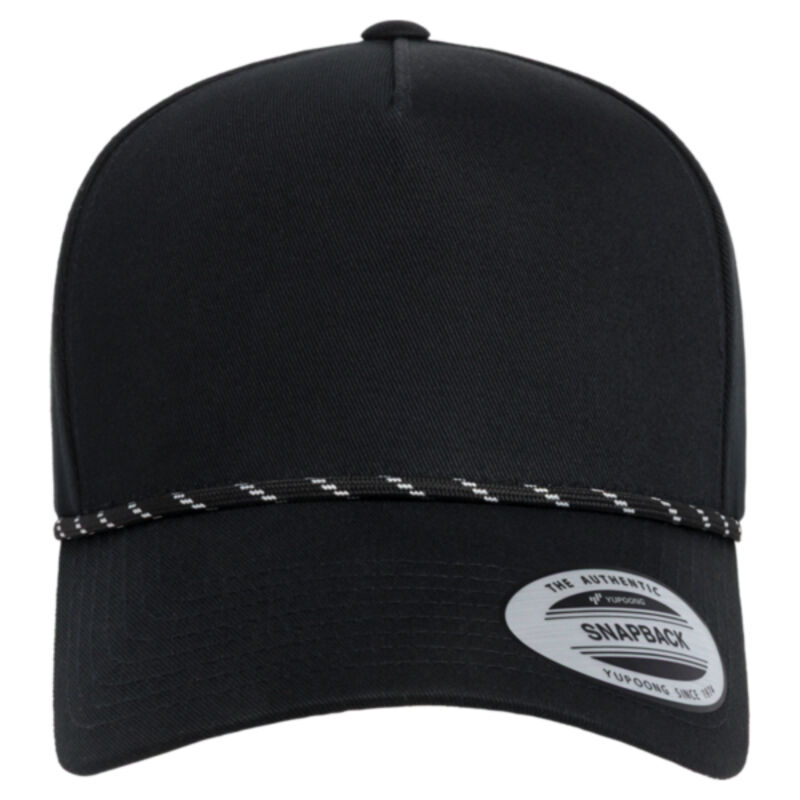 Retro Cotton Blend Five-Panel Rope Cap Thumbnail