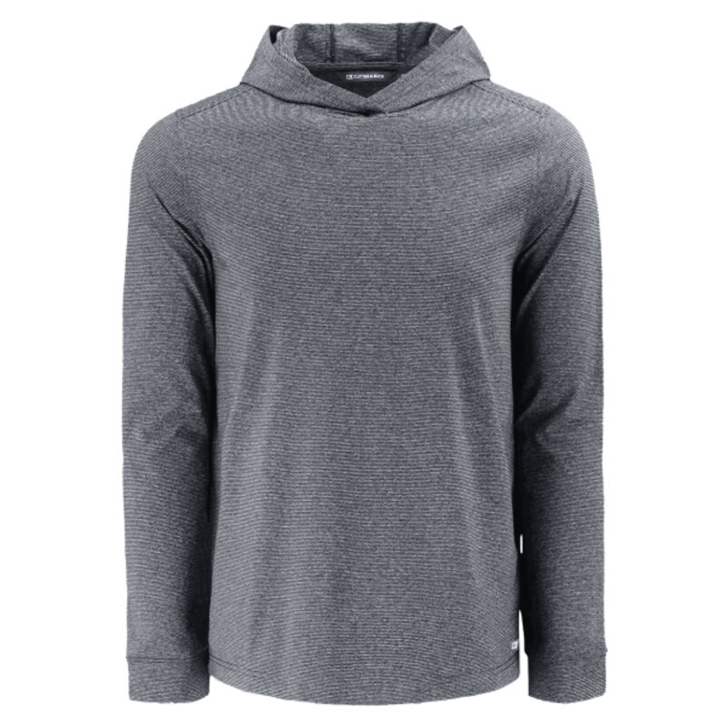 Cutter & Buck Adapt Recycled Soft Knit Stripe Mens Big & Tall Hooded Pullover Thumbnail