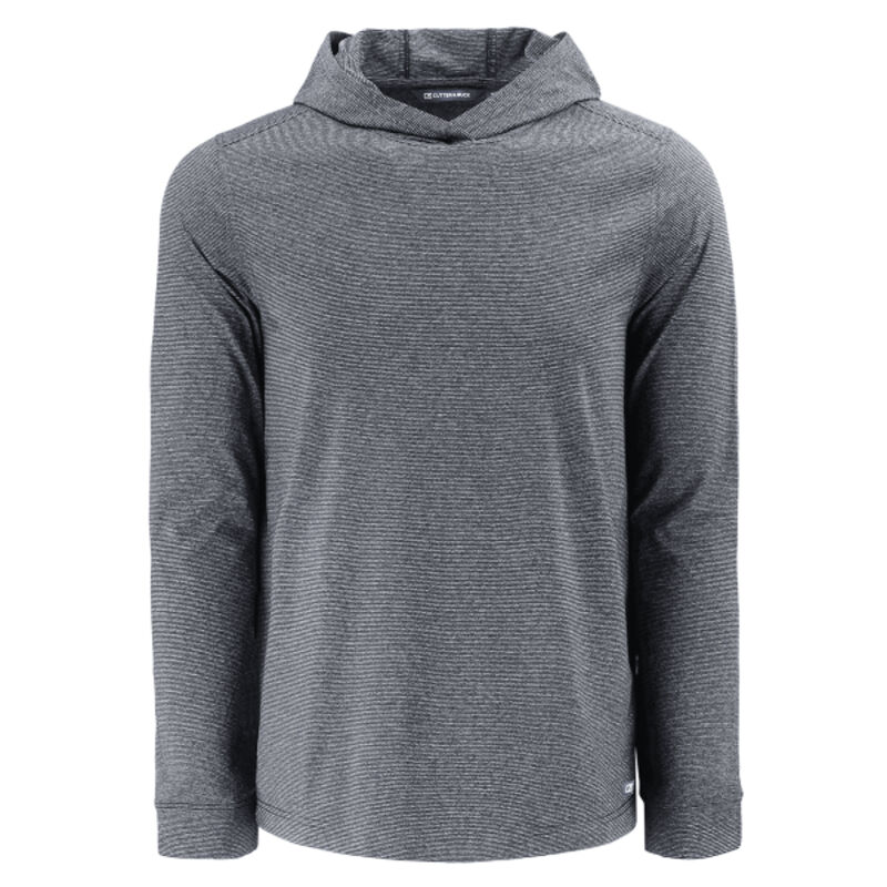 Cutter & Buck Adapt Recycled Soft Knit Stripe Mens Hooded Pullover Thumbnail
