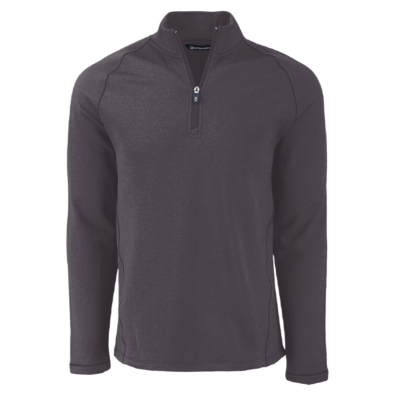 Cutter & Buck Peshastin Recycled Grid Fleece Mens Big & Tall Half Zip Pullover Thumbnail