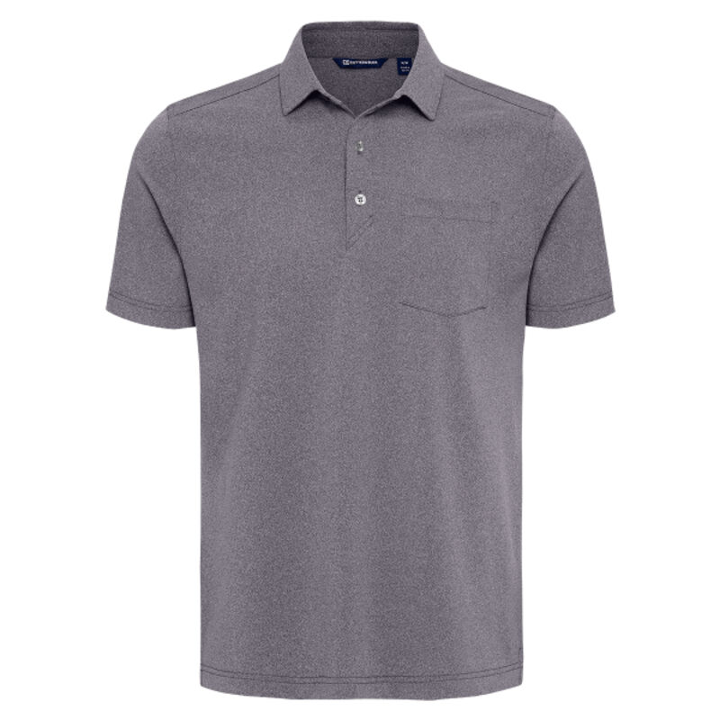Cutter & Buck Virtue Recycled Heathered Featherlight Pique Mens Big & Tall Pocket Polo Thumbnail