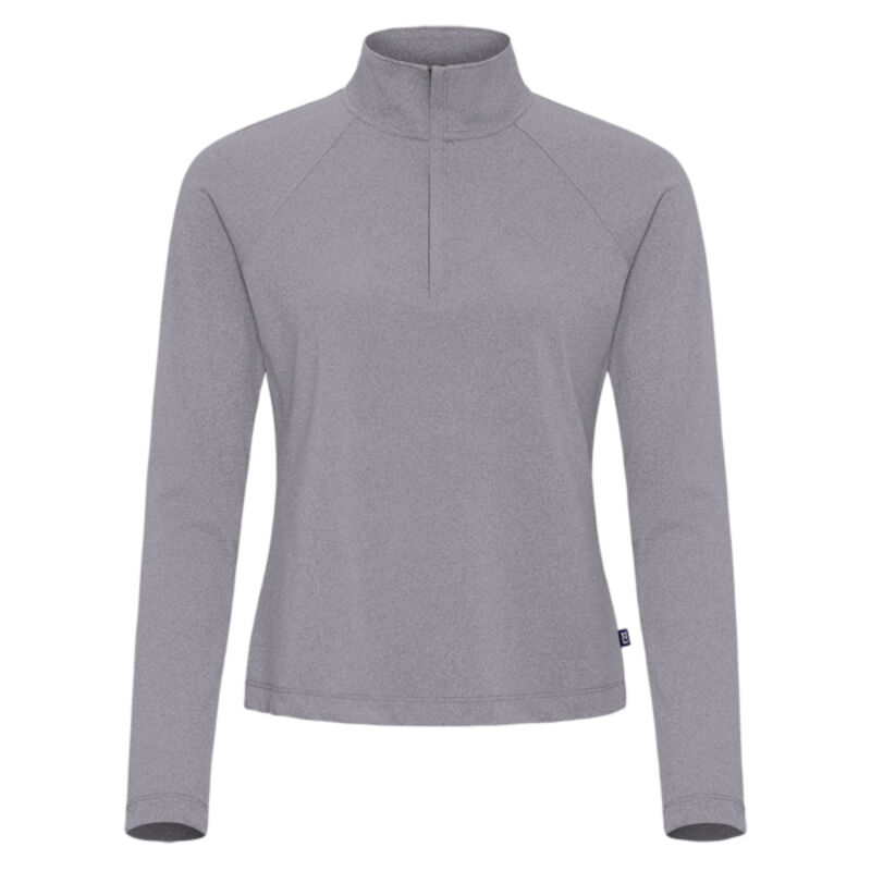 Cutter & Buck Virtue Recycled Heathered Featherlight Pique Womens Quarter Zip Pullover Thumbnail