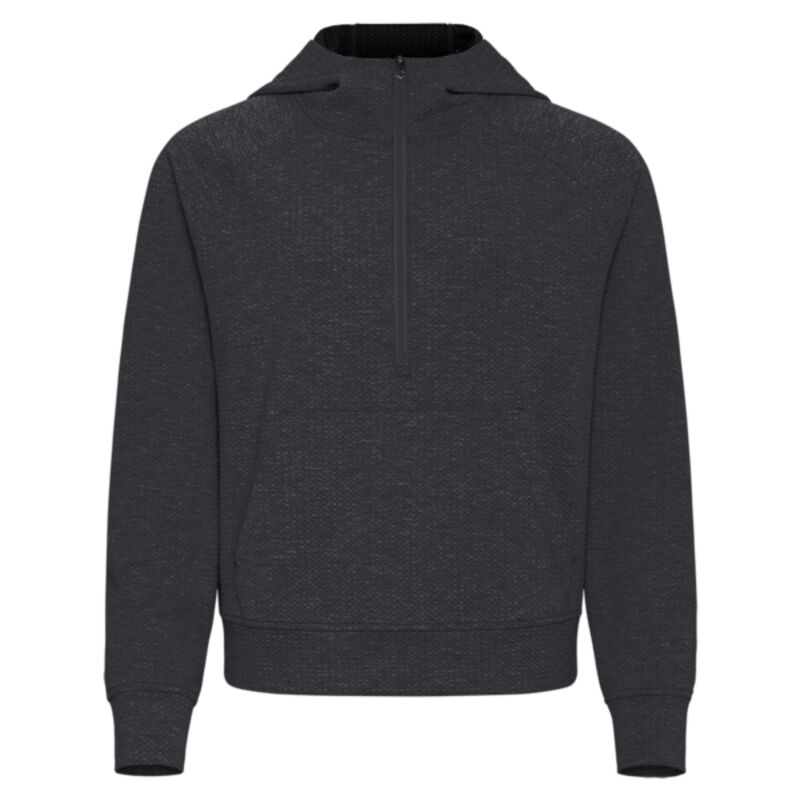 Cutter & Buck Drift Epic Versatility Recycled Textured Knit Womens Half Zip Hooded Pullover Thumbnail