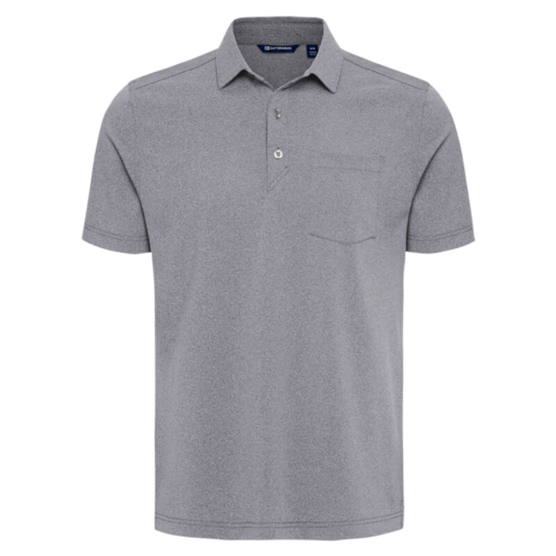 Cutter & Buck Virtue Recycled Heathered Featherlight Pique Mens Pocket Polo Thumbnail