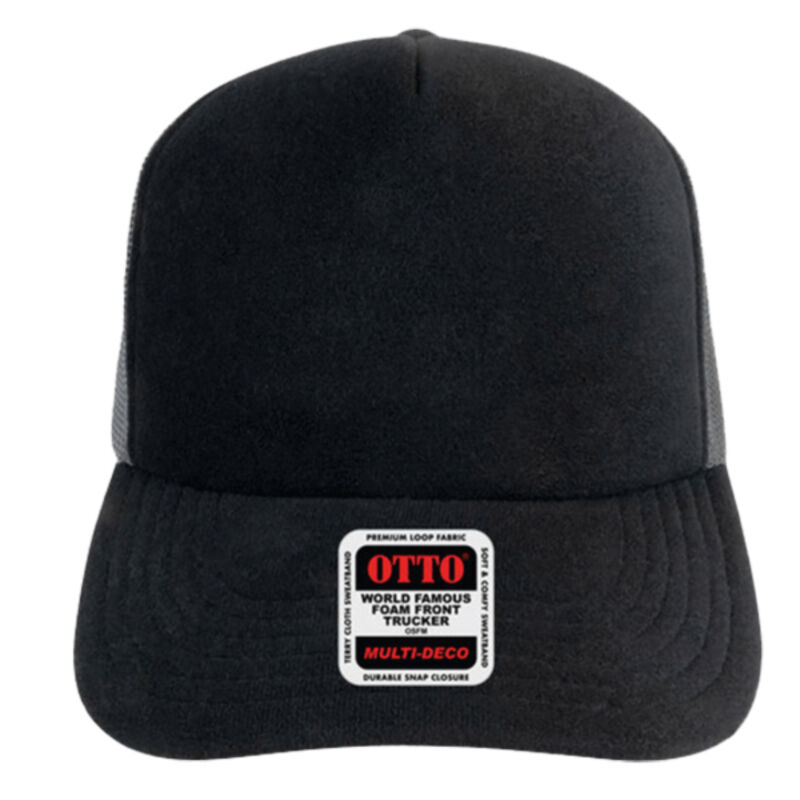 OTTO CAP® CapCanvas 5 Panel High Crown Mesh Back Trucker Hat Thumbnail