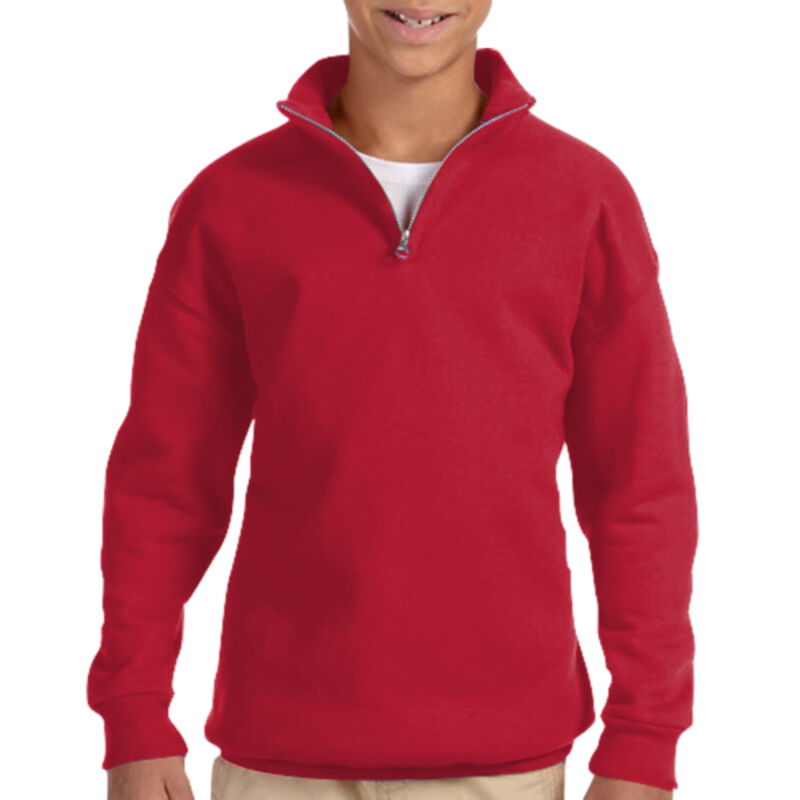 Youth NuBlend ® 1/4 Zip Cadet Collar Sweatshirt Thumbnail