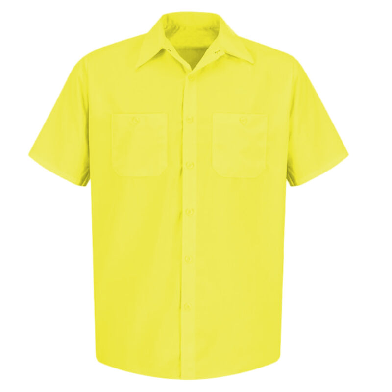 Men's Enhanced Visibility Short Sleeve Work Shirt Thumbnail