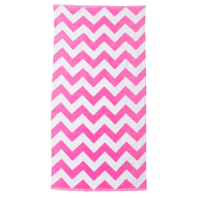 Chevron Velour Beach Towel Thumbnail