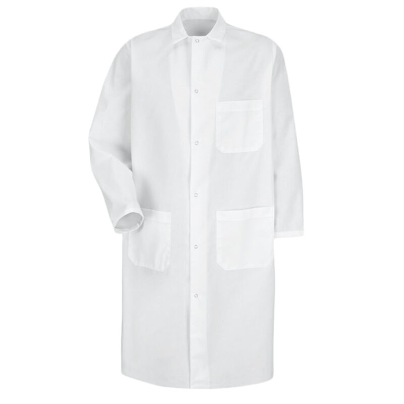 Unisex Butcher Coat with Exterior Chest Pocket Thumbnail