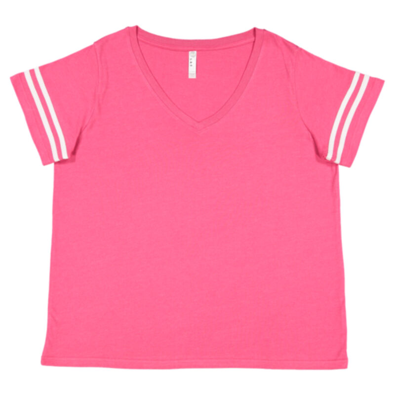 Women's Curvy Collection Vintage Football T-Shirt Thumbnail