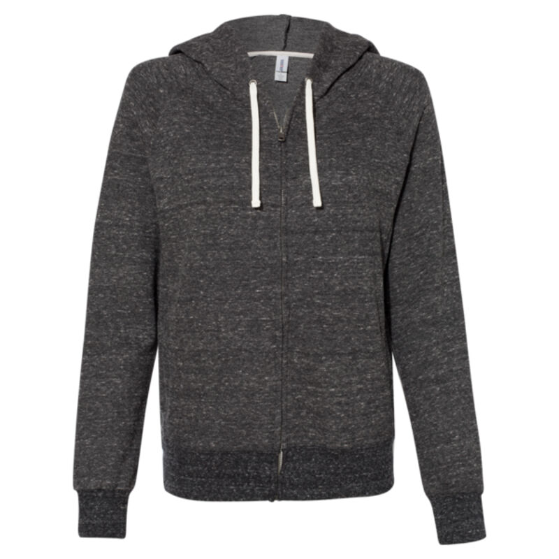 Women's Snow Heather French Terry Full-Zip Hooded Sweatshirt Thumbnail