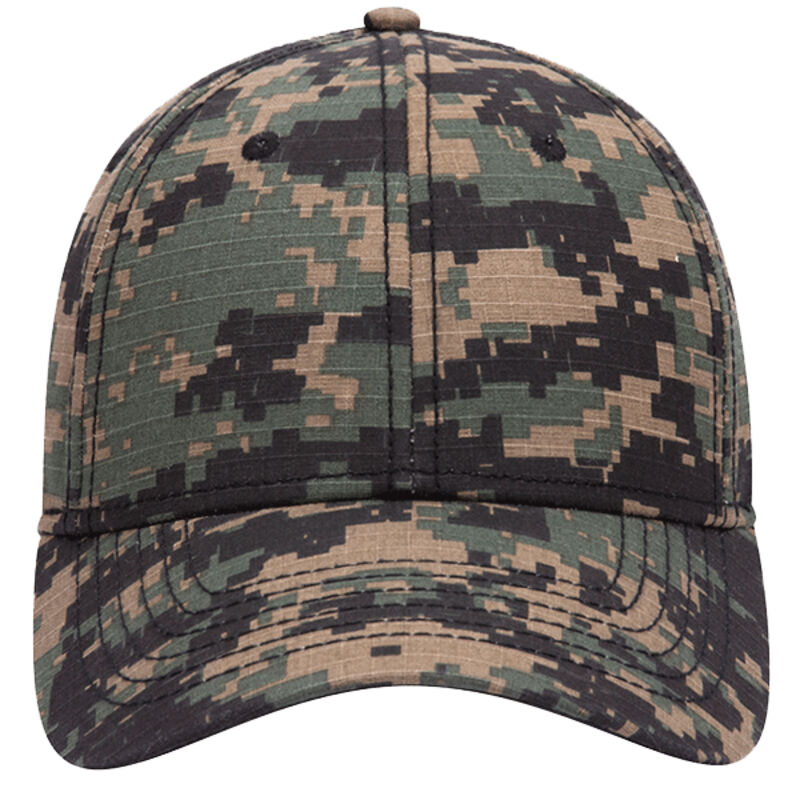 OTTO Camouflage Garment Washed Cotton Twill Six Panel Low Profile Baseball Cap Thumbnail