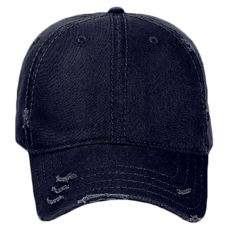 OTTO Garment Washed Distressed Superior Cotton Twill w/ Heavy Stitching Six Panel Low Profile Dad Ha Thumbnail
