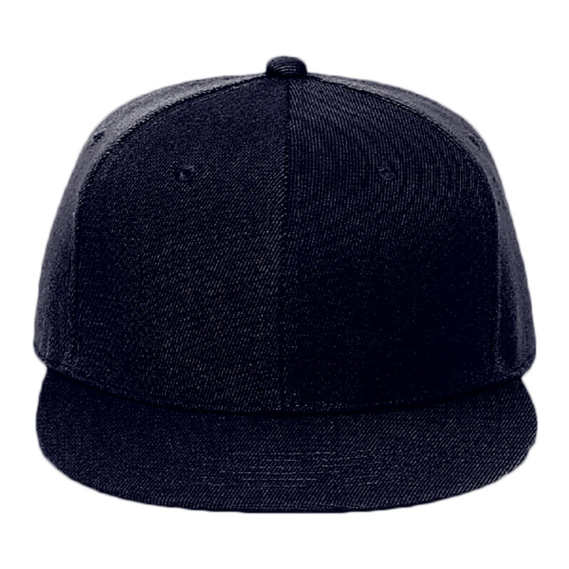 OTTO Wool Blend Twill Round Flat Visor "OTTO FIT" Six Panel Pro Style Baseball Cap Thumbnail