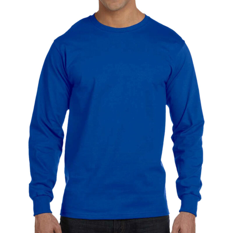 Adult 5.5 oz., 50/50 Long-Sleeve T-Shirt Thumbnail