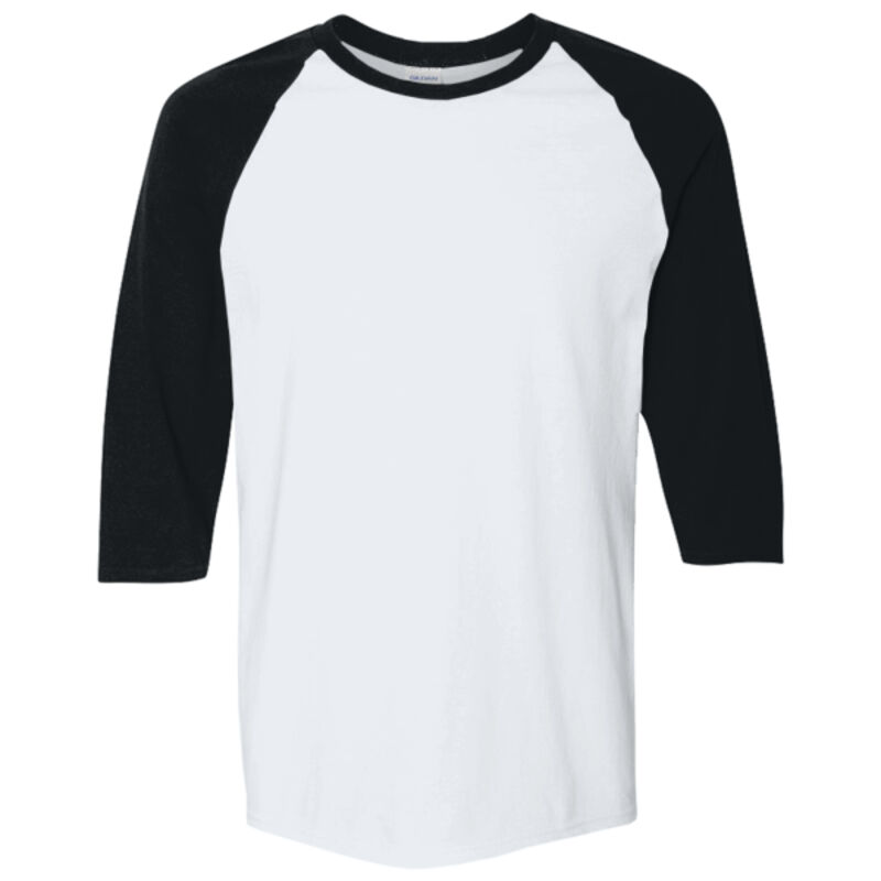 Adult  Heavy Cotton™ 5.3 oz. 3/4-Raglan Sleeve T-Shirt Thumbnail