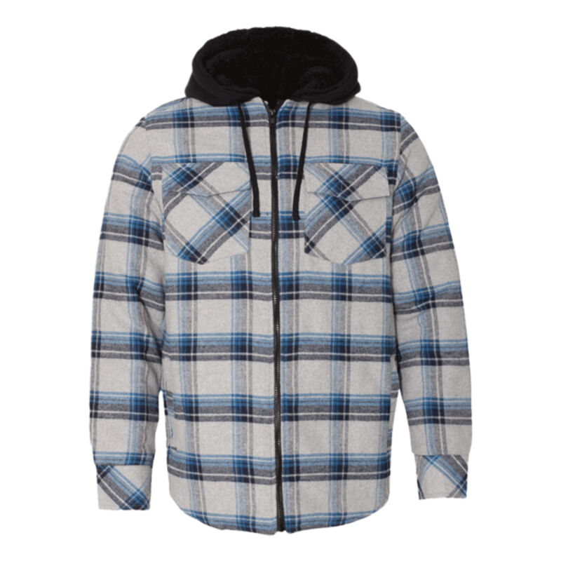 Quilted Flannel Full-Zip Hooded Jacket Thumbnail