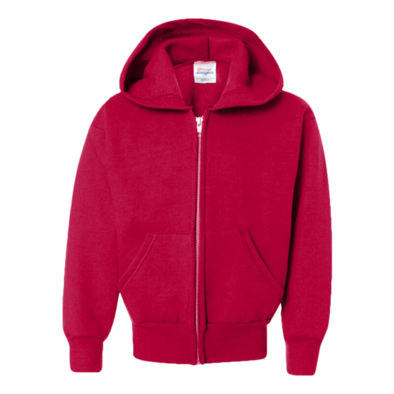 ComfortBlend® EcoSmart® Youth Full-Zip Hooded Sweatshirt Thumbnail