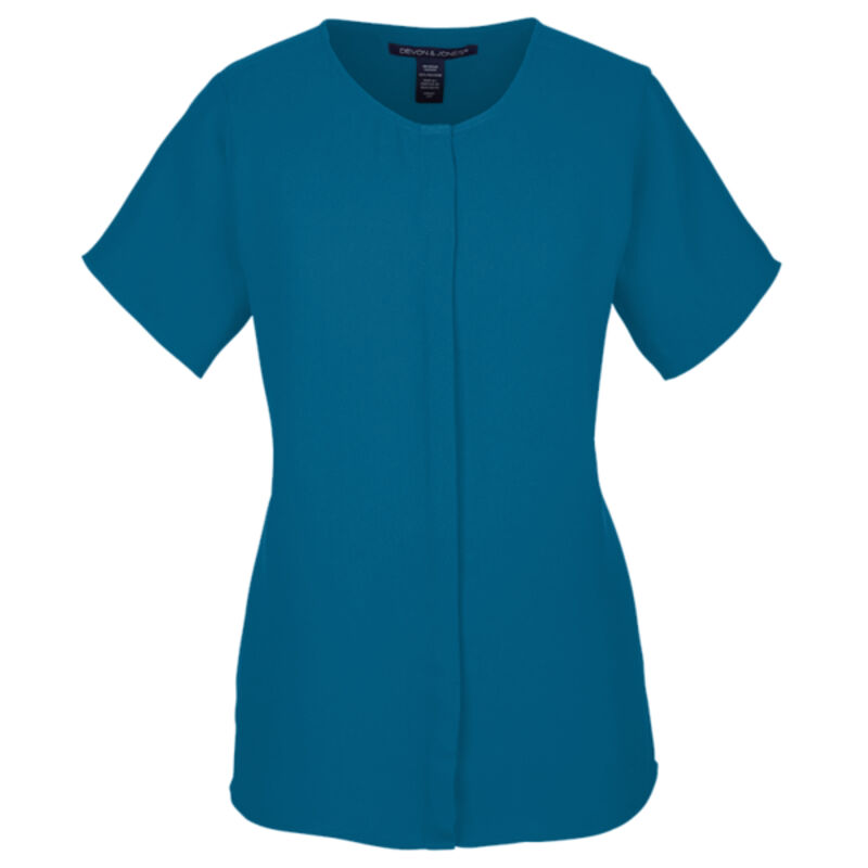 Ladies' Perfect Fit™  Short-Sleeve Crepe Blouse Thumbnail