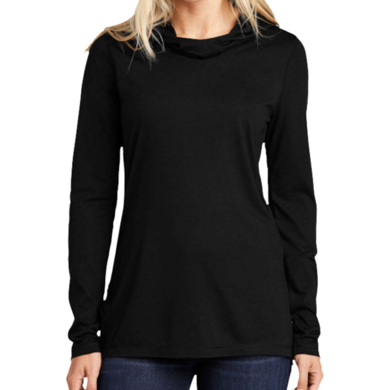 ® Ladies PosiCharge ® Tri Blend Wicking Long Sleeve Hoodie Thumbnail