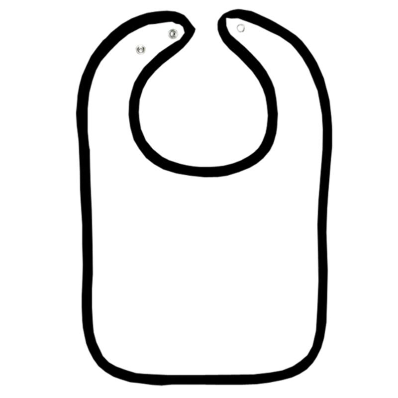 Infant Contrast Trim Terry Bib Thumbnail