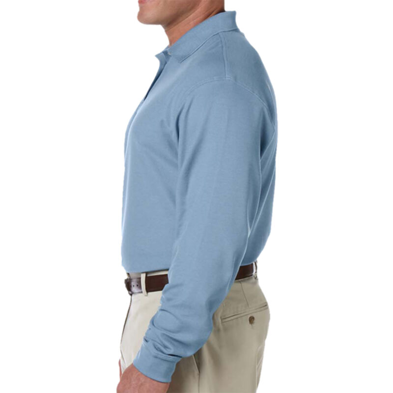 Men's Pima Piqué Long-Sleeve Polo Thumbnail