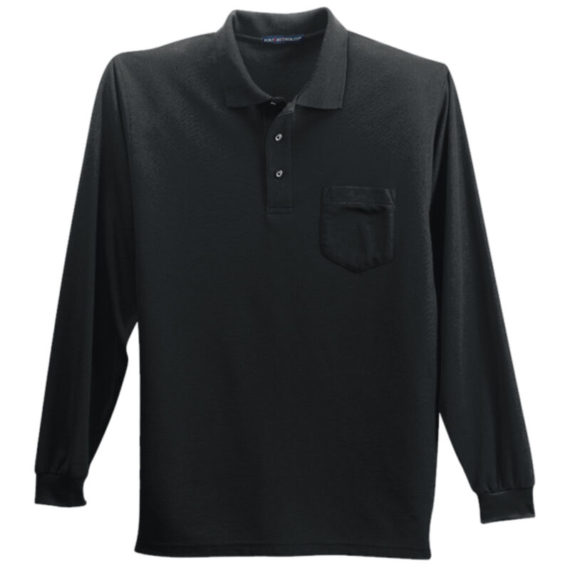Long Sleeve Silk Touch™ Polo with Pocket Thumbnail