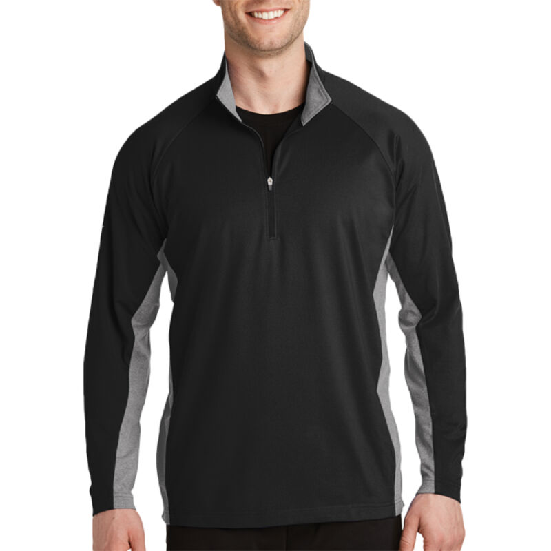 Sport Wick ® Stretch Contrast 1/2 Zip Pullover Thumbnail