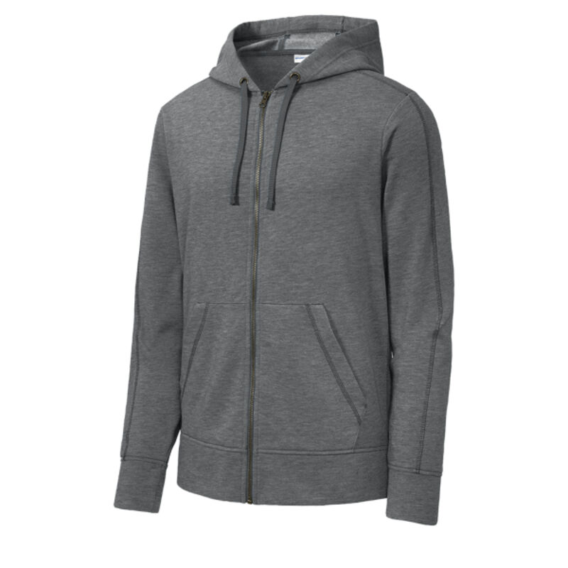 ® PosiCharge ® Tri Blend Wicking Fleece Full Zip Hooded Jacket Thumbnail
